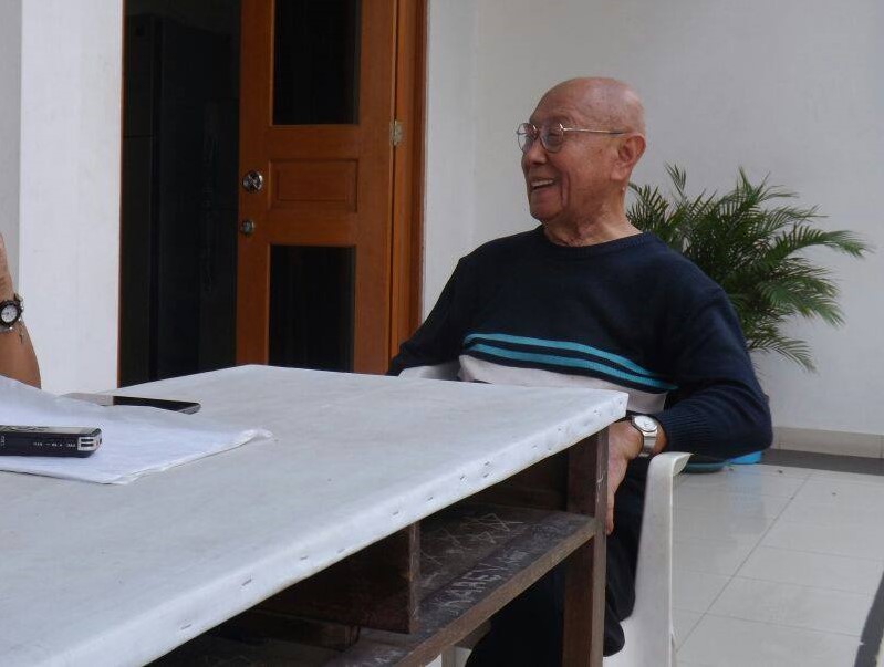 Romo Alex,dalam sebuah kesempatan wawancara di teras Pastoran