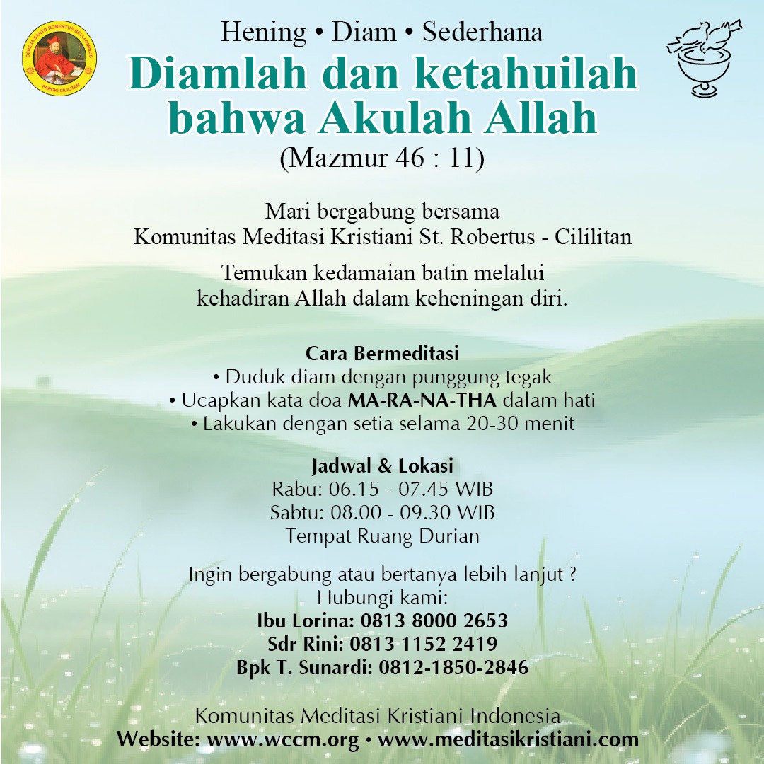 Komunitas Meditasi Kristiani St Robertus , Paroki Cililitan